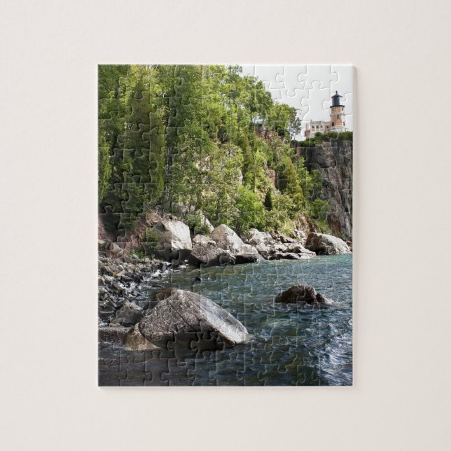 Puzzle Phare fendu de roche (Vertical)