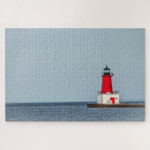 Puzzle Phare Menominee sur le lac Michigan - 1014 pièce