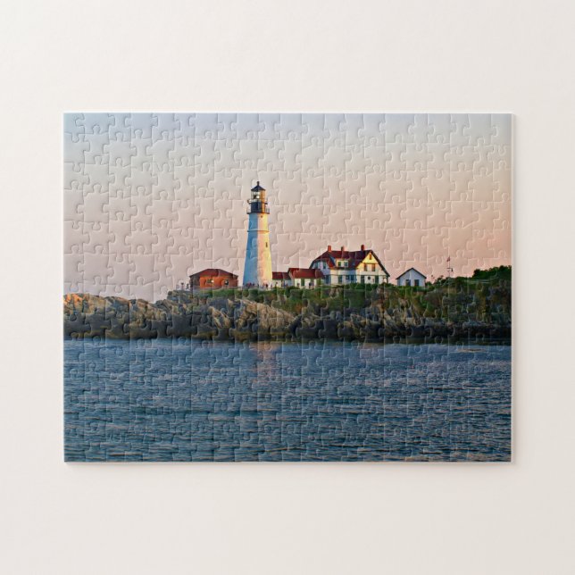 Puzzle Phare principal de Portland, casse-tête du Maine (Horizontal)
