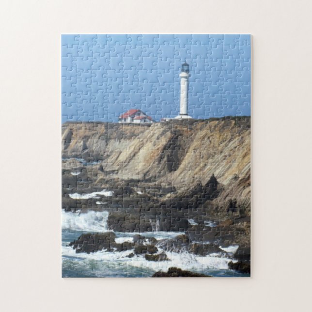 Puzzle - phare sur la falaise (Vertical)