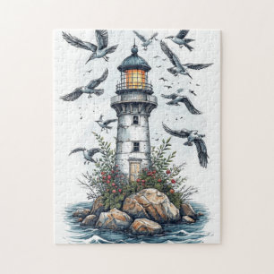 Puzzle Phare vintage