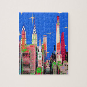 Puzzle Philadelphie Sky style Noël