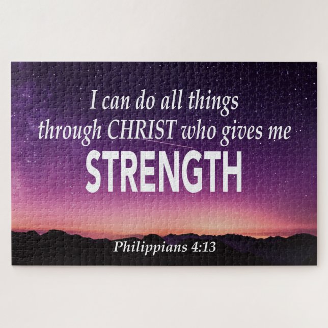 Puzzle PHILIPPIENS 4:13 Je Peux Faire Toutes Les Choses C (Horizontal)