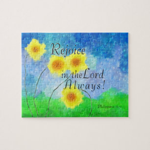 Puzzle Philippiens 4:4 Réjouissez-vous toujours dans le S