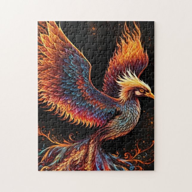 Puzzle Phoenix Bird (Vertical)