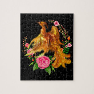 Puzzle Phoenix Floral Se Lève De L'Imaginaire Des Cendres