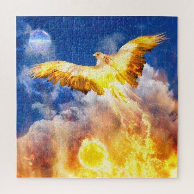 Puzzle Phoenix Oiseau S'ÉLÈVE AU-DESSUS DE VOS PROBLÈMES (Vertical)