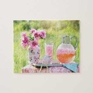 Puzzle Photo citronnée rose