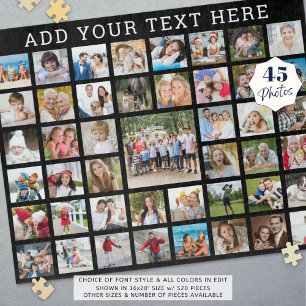 Puzzle Photo Collage 45 Photos Couleur personnalisée pers