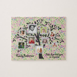 Puzzle Photo Collage Family Tree Modèle Personnalisé