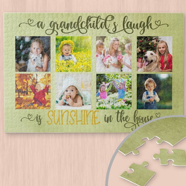 Puzzle Photo Collage & Grand-Enfant Dire pour Grand-Paren (Créateur téléchargé)