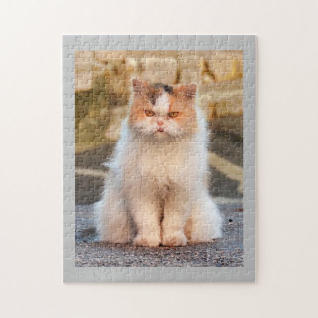 Puzzle Photo Cute Cat personnalisée (Vertical)