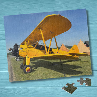 Puzzle Photo d'avion vintage amusant pilote aviation cool