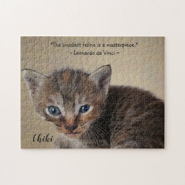 Puzzle Photo de chat Modèle personnalisé (Horizontal)