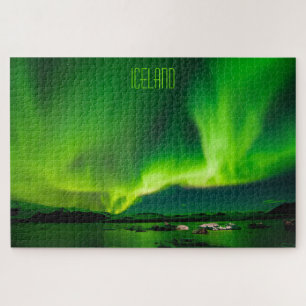 Puzzle Photo de Islande et aurores boréales