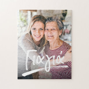 Puzzle Photo de la grand-mère grecque de Yiayia Jigsaw P