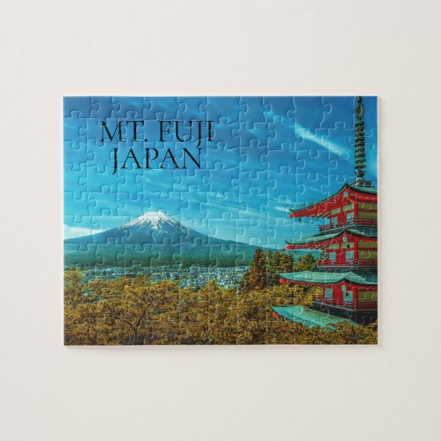 Puzzle Photo de la pagode japonaise du Mont Fuji (Horizontal)