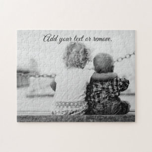Puzzle Photo de la petite soeur embrassant son petit frè