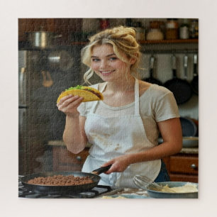 Puzzle Photo de manger des tacos Personnaliser