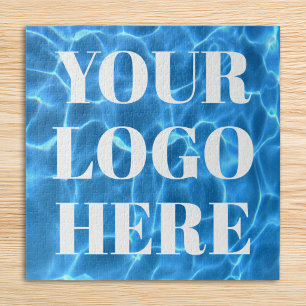 Puzzle Photo de piscine Aqua Blue pour votre logo