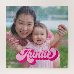 Puzzle Photo de Tante Rétro Rose Chaud