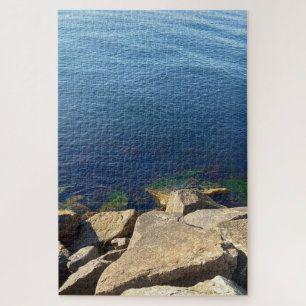 Puzzle Photo Deep Blue Ocean et Rocky Shore