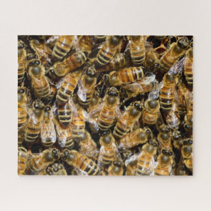 Puzzle photo des abeilles de miel