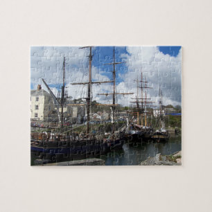 Puzzle Photo des Cornouailles de port de Charlestown de