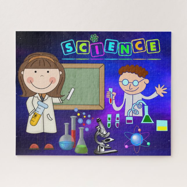 Puzzle photo du laboratoire de chimie (Horizontal)