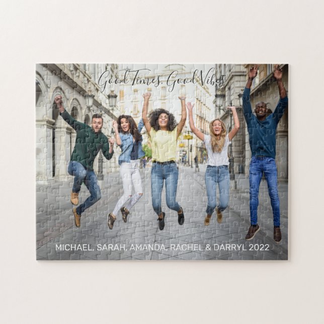 Puzzle Photo et texte personnalisés (Horizontal)