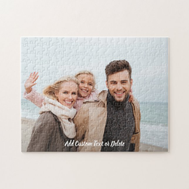 Puzzle Photo Familiale Personnalisé Avec Texte Per (Horizontal)