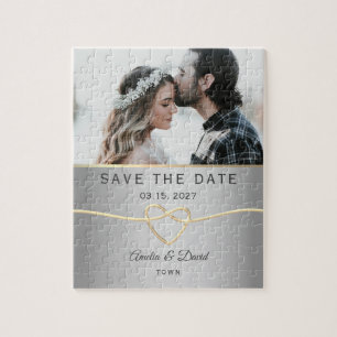 Puzzle Photo Mariage Enregistrer La Date