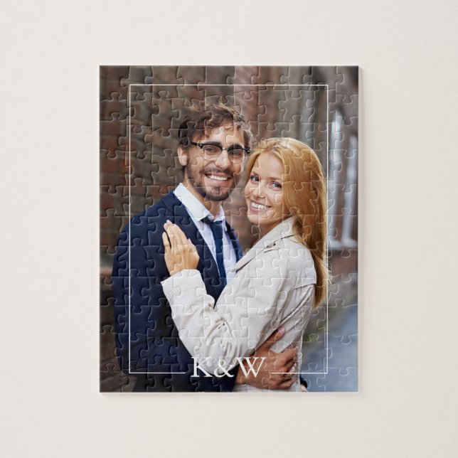 Puzzle Photo Monogramme moderne (Vertical)