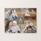 Puzzle photo personnalisé initial de collage