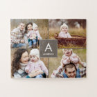 Puzzle photo personnalisé initial de collage