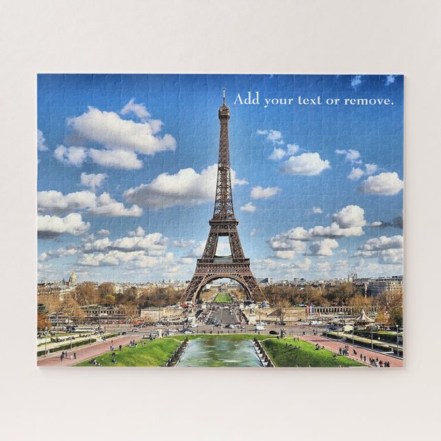 Puzzle Photo Pittoresque : Tour Eiffel et horizon parisie (Horizontal)