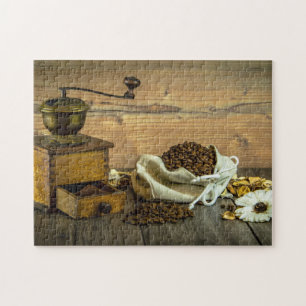 Puzzle Photo rustique de broyeur de café