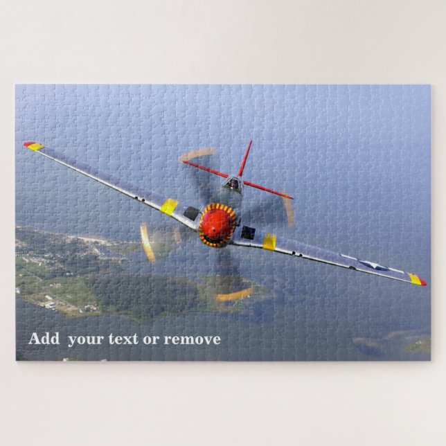 Puzzle Photo spectaculaire P-51 Mustang 2ÈME GUERRE MONDI (Horizontal)