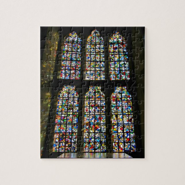 Puzzle Photographie de Barcelone en verre souillé de (Vertical)