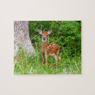 Puzzle Photographie de faon dans les bois