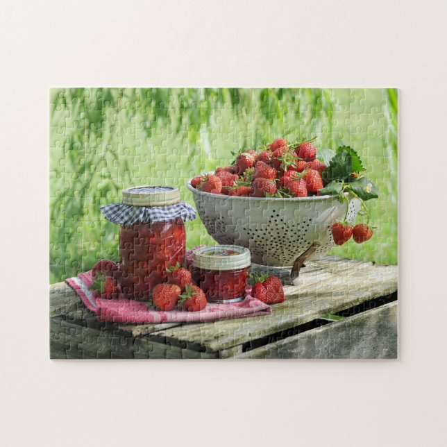 Puzzle Photographie de pique-nique des fraises (Horizontal)