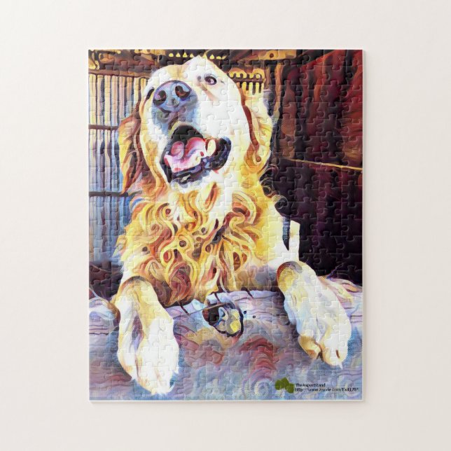 Puzzle Photographie de Silly Golden Retriever (Vertical)