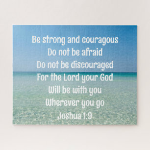 Puzzle Photographie inspirante de la Bible Verse Beach