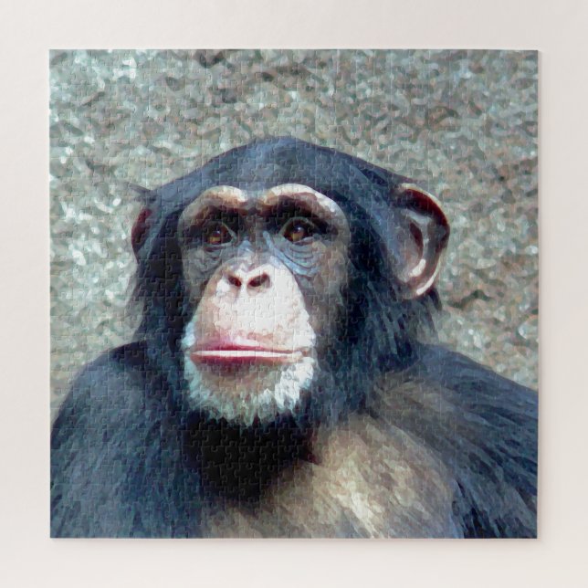 Puzzle Photos d'animaux sauvages du Chimpanzé (Vertical)
