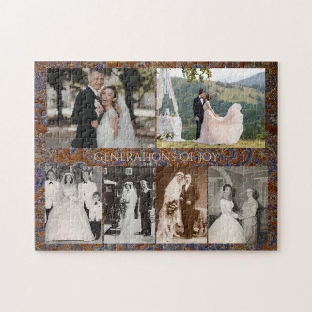 Puzzle Photos de Mariage Personnalisés Générations de Joi (Horizontal)