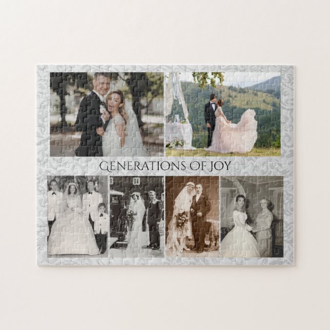 Puzzle Photos de Mariage Personnalisés Générations de Joi (Horizontal)