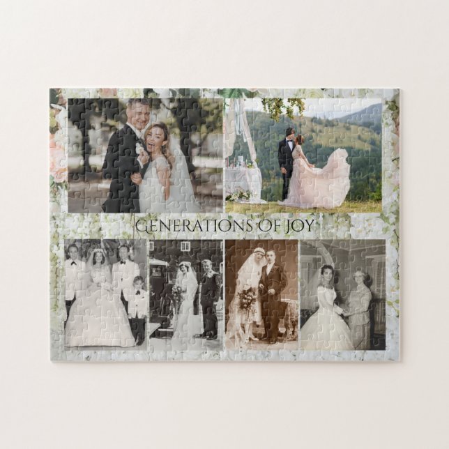 Puzzle Photos de Mariage Personnalisés Générations de Joi (Horizontal)