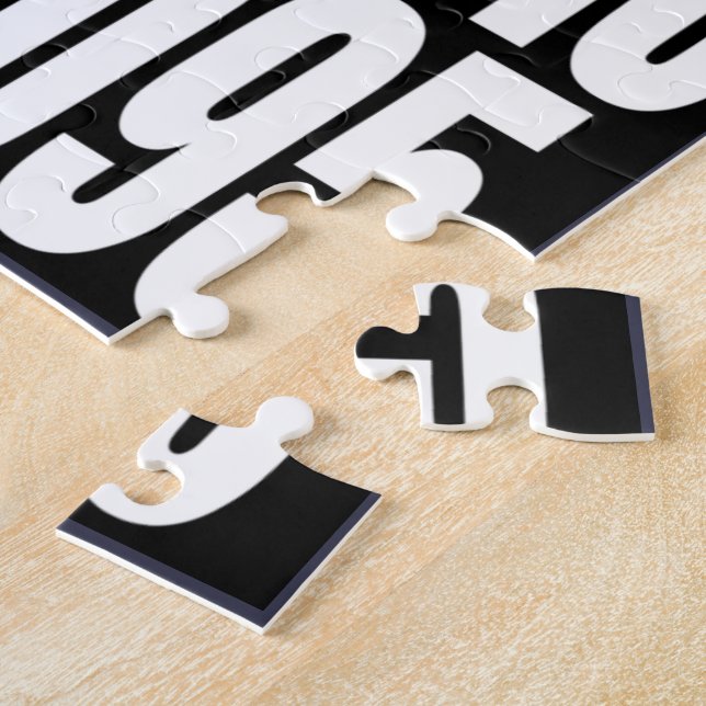 Puzzle pi= 3,14159 Chiffres mathématiques Pi Jour Noir et (Côté)