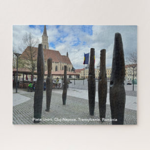 Puzzle Piata Unirii, Cluj-Napoca, Roumanie, sur une