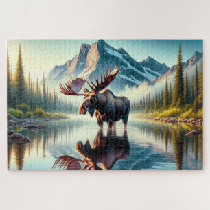 Puzzle Pics Majestueux d'orignaux, Pics de montagne